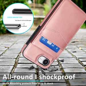 Funda de Cuero PU LT con Soporte Magnético y Ranuras para Tarjetas para 17 Pro/17E/16E, Antideslizante, con Soporte y Protección Antiarañazos - Product Image 6