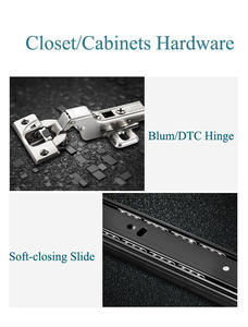 CBMmart Fabrikpreis Maßgefertigte Holz-Aluminium-Kleiderschränke Luxuriöse High-End-Schlafzimmerschränke Begehbarer Kleiderschrank für Hausbau - Product Image 5