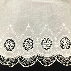 2025 Trắng Dệt 60S * 60S 90*88 Hoa Trim Áo Ren Thụy Sĩ Voile Biên Giới Thêu Vải Cho Bé Của Quần Áo - Product Image 6