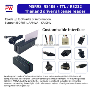 <span class=keywords><strong>Mini</strong></span> GPS Tracker MSR98-RS485 TTL RS232 xe buýt taxi xe tải trình điều khiển thẻ từ chất liệu ABS đầu đọc thẻ từ 13.56MHz - Product Image 5