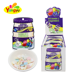 Yangyu Little Cool Cow Vitamin C Lozenges en Forma de Corazón con Sabor a Frutas Mixtas - Product Image 1