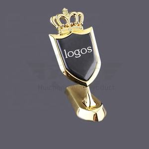 Logotipo personalizado estilo de coche capó delantero corona insignia ornamento emblema para Nissan Audi Toyota <span class=keywords><strong>KIA</strong></span> Mazda BYD VW Buick Mitsubishi - Product Image 4
