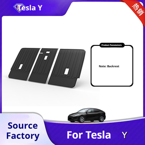 Tapis de voiture TPE, doublures de coffre, tapis de dossier intégré pour <span class=keywords><strong>Tesla</strong></span> <span class=keywords><strong>Model</strong></span> <span class=keywords><strong>Y</strong></span> / <span class=keywords><strong>Y</strong></span> Juniper, accessoires de protection complète de la voiture, tapis de coffre avant - Product Image 4