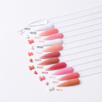 Série Nude HS, 74 couleurs de gel UV OEM pour usage professionnel en salon de manucure, flacon design, gel de construction pour ongles Biab longue durée, personnalisable