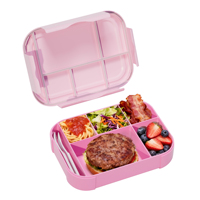 Isolierte thermische Tiffin mit fünf Fächern Lebensmittel behälter für Erwachsene Schule Bento Lunch Box Kinder Kunststoff