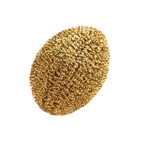 Éponge à récurer en acier inoxydable doré, haute résistance, pour l'élimination des taches, nettoyage de cuisine et ménager, fabricant chinois, OEM disponible