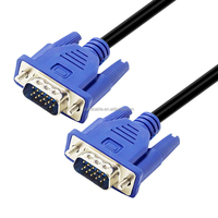 Promo Harga Murah Kabel VGA ke VGA 3+2 15pin 1.5m/3m/5m Full HD 1080p Selubung PVC untuk PC Laptop Monitor TV & Proyektor