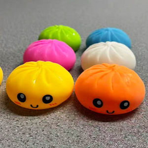 Colorful Dumpling Steamer Simulation Bun <b>Squishy</b> Anxiety Stress Relief Sensory Slow Rebound Fidget Toys for Kids - Product Image 4
