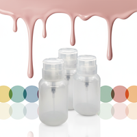 SunelPort - Dispensador de Presión de Plástico PET Vacío de 250 ml para Tónico Facial Profesional, Botella con Bomba para Quitar Esmalte de Uñas