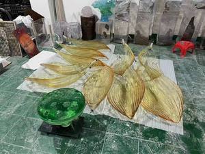 ประติมากรรมดอกบัวสำหรับตกแต่งน้ำพุ ศิลปะตกแต่งวัด ลานโรงแรม ล็อบบี้ บ่อน้ำ และภูมิทัศน์สวนหรู - Product Image 4