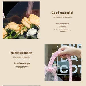 Bolsa de Embalaje Transparente de Alta Gama para Ramos de Flores, Uso Agrícola, Sin Plástico, Origen Desconocido, Venta al Por Mayor - Product Image 4