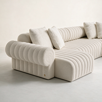 Ensemble de meubles de salon sur mesure pour toute la maison, canapé en tissu de style mid-century, pour appartement, hôtel, durable, origine Chine