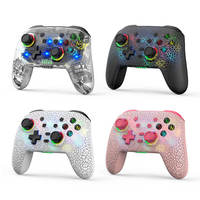 Nouvelle manette de jeu sans fil transparente à 6 axes avec double vibration, manette de jeu ou contrôleur de console de jeu P4 PS-3