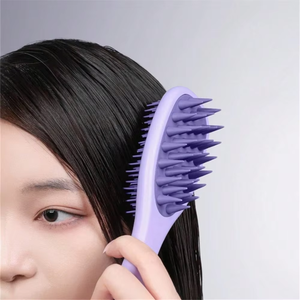 Cepillo de champú de mango largo con doble diente, peines naturales, cepillo de baño para el hogar, exfoliante corporal, cuidado del cabello - Product Image 5