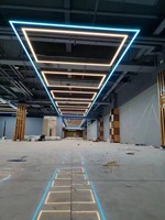 Lampes linéaires LED suspendues HanYin 30W pour bureau, restaurant, plafond rond, plafonnier LED nordique