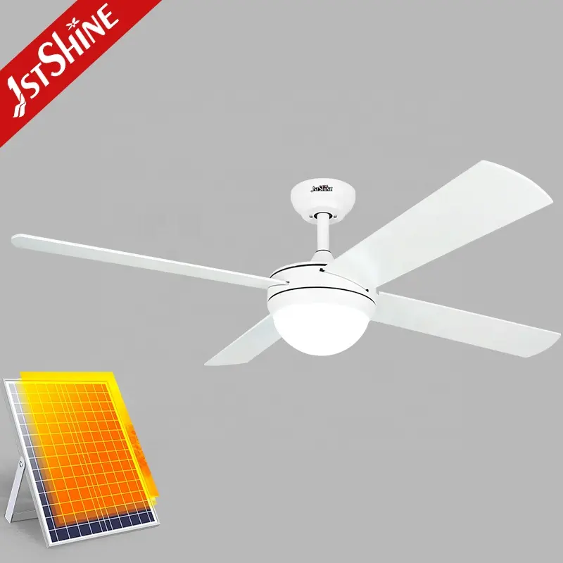 1stshineLEDシーリングファン24V太陽光発電エネルギー効率の高い調光可能な照明シーリングファン
