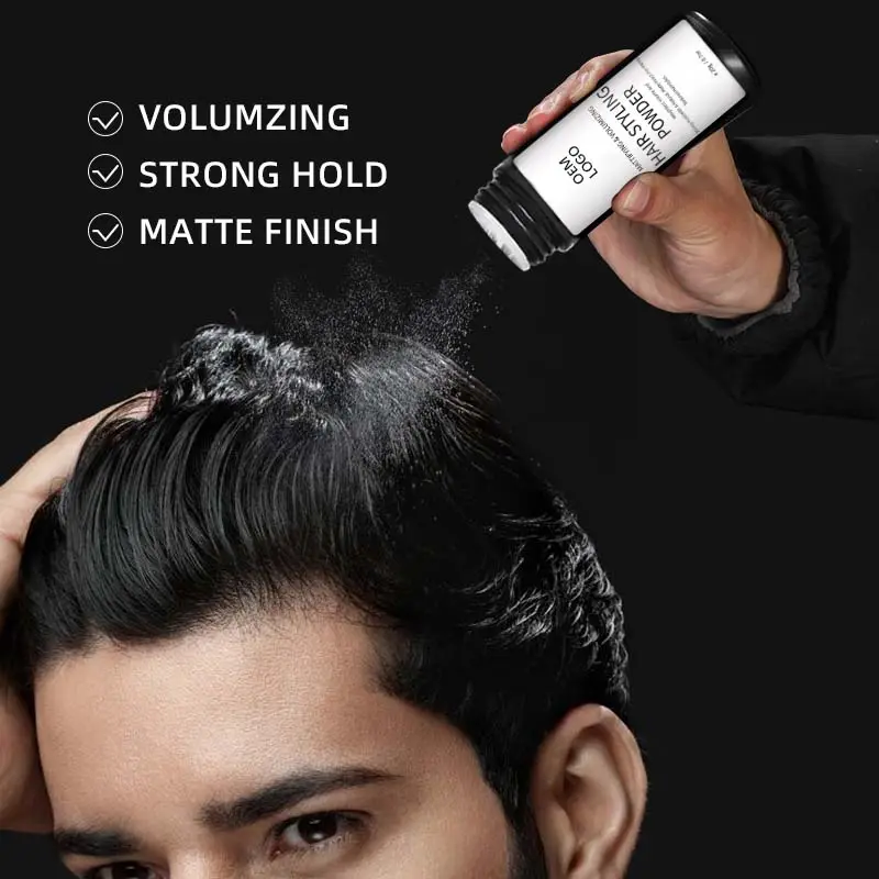 Harga pabrik Moq rendah kustom 8g Styling Texturizing rambut halus bubuk penebal rambut untuk pria Volume rambut bubuk produk