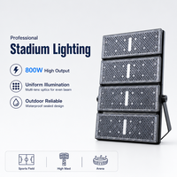 Projecteur LED de terrain sportif personnalisé 800W IP66 à haut lumen pour l'éclairage extérieur des stades de football