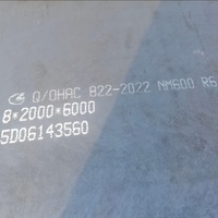 Tôles d'acier laminées à chaud haute dureté 500HB, plaques d'acier NM500 5x10, plaques d'acier NM450 6mm 8mm 10mm, plaque anti-usure NM450 pour concasseur