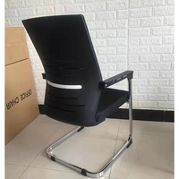 Chaise de bureau en maille de style moderne contemporain avec conception en tissu Base en métal à hauteur réglable sans accoudoirs pour la maison ou le bureau