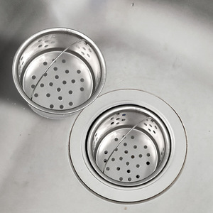 Stainless steel <b>sink</b> drain accessories, drain basket, filter screen, <b>strainer</b>, bathroom cover, dishwashing basin anti-clogging - Product Image 3