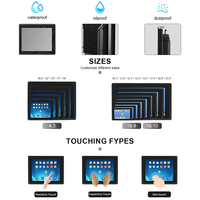 RCOMPT Panneau PC tactile personnalisé de 21,5 pouces et plus, étanche IP67, moniteur LCD marin, tablette industrielle Android HMI