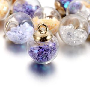 Crystal Glass Ball Pendants Round 10Pc <b>Set</b> For Jewelry Making DIY Earrings Necklaces Small <b>Beads</b> Wholesale - Product Image 2