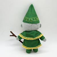 Peluche Minion Sorcier Vert du jeu d'horreur viral, personnage magique en coton PP doux, jouet en peluche Mage Vert