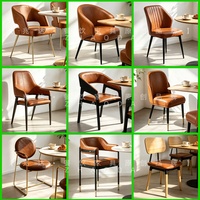 Chaises de salle à manger rétro élégantes avec un aspect délicat, solides et durables. Convient pour la salle à manger à domicile, les cafés et les restaurants