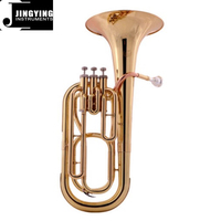 2023 Brass Wind,Instrument Special Brass Body Nickel White Copper Piston Phosphor Copper Mouthpiece Tube 3 Vertical Key Baritone