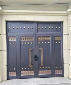 Puerta de Seguridad de Aleación de Aluminio <span class=keywords><strong>DUODA</strong></span>, Entrada Exterior para Patio, Villa, Parque, Apartamento, Diseño Frontal Retráctil con Función Antirrobo - Product Image 4
