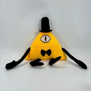 Peluche de <span class=keywords><strong>film</strong></span> d'<span class=keywords><strong>animation</strong></span> Gravity Falls, Square Bill, jouets en peluche grotesques, triangle jaune et violet, carrés violets étranges, jouet en peluche, poupée - Product Image 6