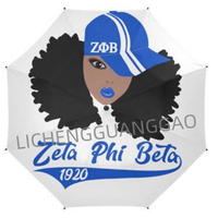 Parapluie de voyage compact haut de gamme Zeta Amicae Sororities, tendance et performant, pour la pluie et le soleil, léger et portable, s'adapte à un sac à dos
