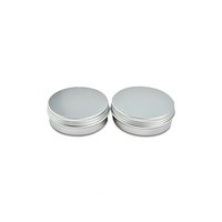 Pot en aluminium de 10 ml, 15 ml, 25 ml, 30 ml, 50 ml, 60 ml, 80 ml, 100 ml, récipient pour pommade de 50 g, boîte plate en aluminium de 50 ml, emballage en aluminium / pot en aluminium