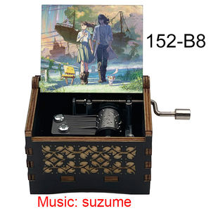 มือหมุนสีดำ suzume NO tojimari กล่องดนตรี makoto Shinkai มือหมุนวิเศษเด็กเพื่อนครอบครัวคนรักของขวัญ - Product Image 1