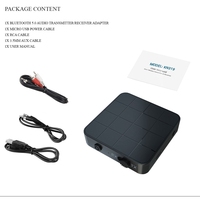 KN321 2 en 1 Receptor Transmisor Bluetooth 5.0 Estéreo Real, Adaptador Inalámbrico Bluetooth de Audio con AUX de 3.5 mm para TV, MP3, PC