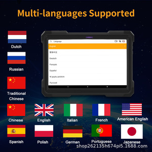 Humzor 666 엘리트 엔진 분석기 진단 도구 경량 자동차 중장비 트럭 12-24V OBD AC 전원 키 프로그래밍 LCD - Product Image 5