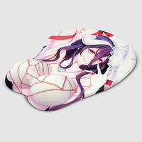 Tapis de souris 3D Anime avec repose-poignet, motif personnalisé, soutien-gorge sexy, gros seins, gel ergonomique