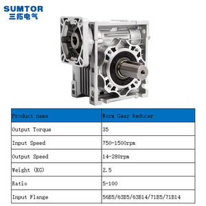 Редуктор с редуктором, 30-1, серия Nema 34, NMRV040, червячный редуктор скорости - Product Image 3