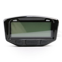 Kit Pengukur Kecepatan dan Tachometer Digital Trail Tech 752-119 Hitam untuk Honda Yamaha Kawasaki Suzuki 1995-2019