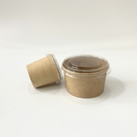Gobelets à sauce en papier jetables Offre Spéciale 1oz | Gobelets à portions compostables imprimés personnalisés | Récipients alimentaires écologiques