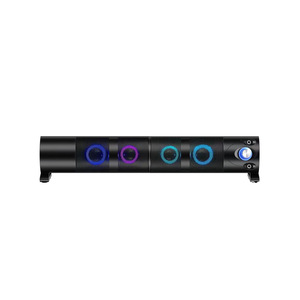 Gaming <b>Speakers</b> 2.0 Channel RGB Led Light With Built In <b>Microphone</b> For Computer Desktop Use - Product Image 2