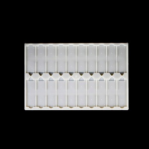 20 Slots <b>Plastic</b> Microscope <b>Slide</b> Drying Tray Pathology Histology <b>Slide</b> Storage Board With Number Markings Stackable Design - Product Image 6