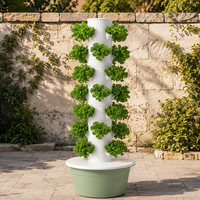 Kit de démarrage complet pour tour hydroponique - Système de jardinage vertical avec pots en filet pour débutants