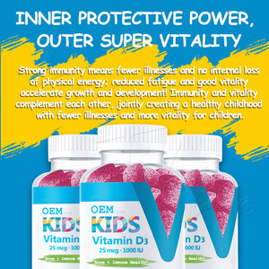 Ready-to-Ship Kids <b>Vitamin</b> D3 Gummies Stock & Custom Private Label Fast Delivery for Immune Support - Product Image 6