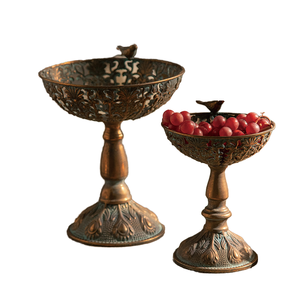 Plateau de rangement pour fruits en fer forgé, style Art déco français, pour salon, décoration haut de gamme pour la maison - Product Image 2