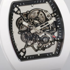 Montre Tourbillon, montres mécaniques, 055, matériau en céramique blanche, design squelette, mode, luxe, haute qualité, <span class=keywords><strong>nouvelles</strong></span> montres pour hommes - Product Image 3