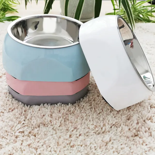 2023 New Design Stainless Steel Pet Bowls Non-slip Dog Food Bowl Pet Drinking Water Bowls
