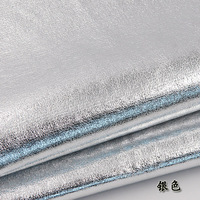 Split texturé 0.6mm métallique Rexine synthétique artificiel PU cuir tissu pour vêtements sacs chaussures robe portefeuille décoration