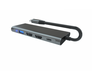 Oem ODM Chất lượng cao 6-in-1 Type-C HUB 4K cho <span class=keywords><strong>HDMI</strong></span> Multiport Dock Station USB3.0 cho <span class=keywords><strong>Macbook</strong></span> bán buôn - Product Image 3